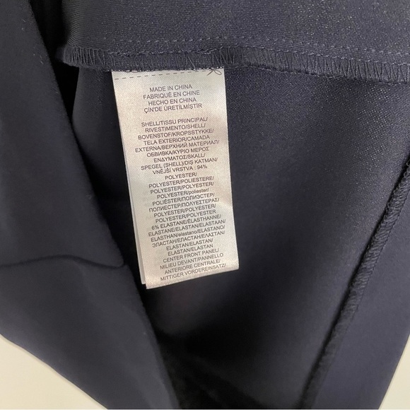 NEW Lauren Ralph Lauren Dress Lace Panel Back Zip Size 12 Wedding Guest Navy - Picture 6 of 9